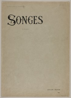 Portfolio Cover for Songes (Dreams), 1891, Odilon Redon, French, 1840-1916, France, Bi-fold