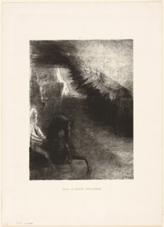 Pilgrim of the Sublunary World, plate 5 of 6, 1891, Odilon Redon, French, 1840-1916, France,