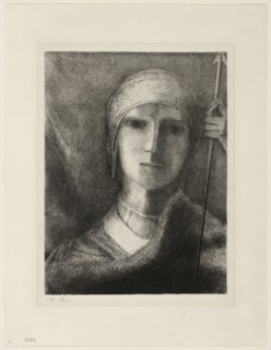 Parsifal, 1892, Odilon Redon, French, 1840-1916, France, Lithograph in black on ivory China paper