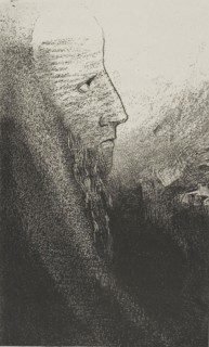 Saint Anthony: Help Me, O My God!, plate 2 of 24, 1896, Odilon Redon, French, 1840-1916, France,