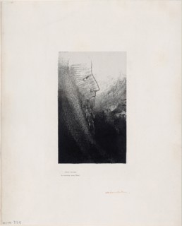Saint Anthony: Help Me, O My God!, plate 2 of 24, 1896, Odilon Redon, French, 1840-1916, France,