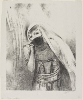She Draws From Her Bosom a Sponge, Perfectly Black, and Covers it With Kisses, plate 8 of 24, 1896,