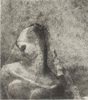 Helen, Ennoia, plate 10 of 24, 1896, Odilon Redon, French, 1840-1916, France, Lithograph in black