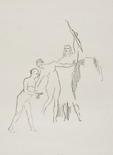 Immediately Three Goddesses Arise, plate 11 of 24, 1896, Odilon Redon, French, 1840-1916, France,