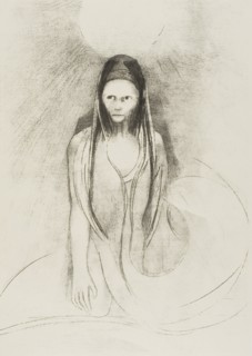 Intelligence was Mine! I Became the Great Buddha!, plate 12 of 24, 1896, Odilon Redon, French,