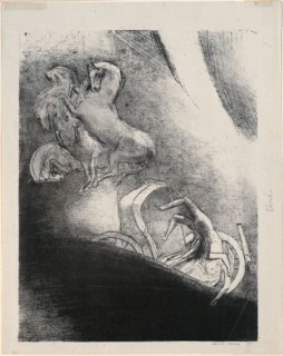 He Falls Head Foremost Into the Abyss, plate 17 of 24, 1896, Odilon Redon, French, 1840-1916,