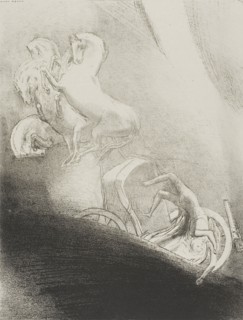 He Falls Head Foremost Into the Abyss, plate 17 of 24, 1896, Odilon Redon, French, 1840-1916,