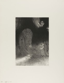 I Have Sometimes Seen in the Sky What Seemed Like Forms of Spirits, plate 21 of 24, 1896, Odilon