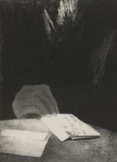 It Was a Hand, Seemingly as Much of Flesh and Blood as My Own, plate 4 of 6, 1896, Odilon Redon,
