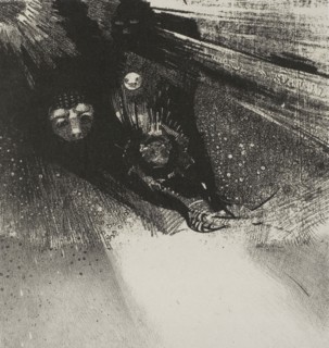 Larvae So Bloodless and So Hideous, plate 5 of 6, 1896, Odilon Redon, French, 1840-1916, France,