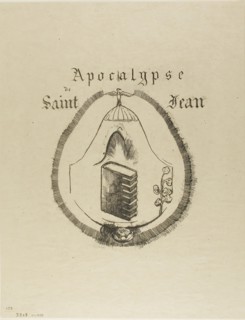 Cover-Frontispiece for the Apocalypse of St. John, 1899, Odilon Redon, French, 1840-1916, France,