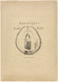 Cover/frontispiece for l’Apocalypse de Saint-Jean, 1899, Odilon Redon, French, 1840-1916, France,
