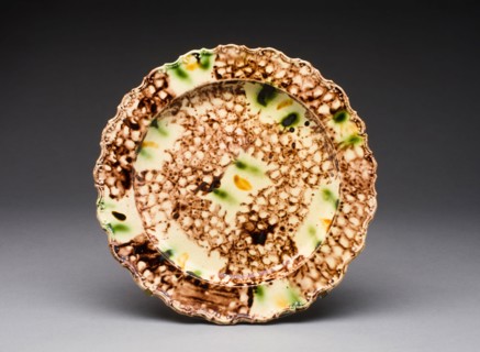 Plate, 1760/70, England, Staffordshire, Staffordshire, Lead-glazed earthenware (creamware), Diam.