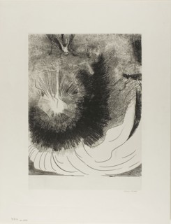 And There Fell a Great Star From Heaven, Burning as it Were a Lamp, plate 5 of 12, 1899, Odilon