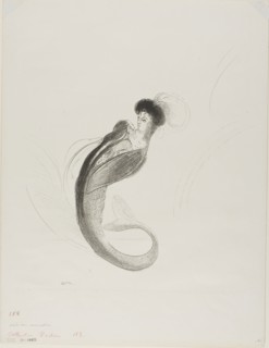 Untitled Trial Lithograph, 1900, Odilon Redon, French, 1840-1916, France, Lithograph in black on