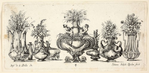 Plate Four from Raccolta di Vasi diversi di Stef. de la Bella Fiorentino, 1646, Johanna Sibylla