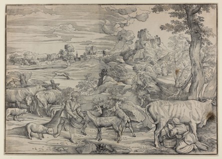 The Milkmaid, n.d., Nicolò Boldrini (Italian, c. 1500–1566), after Titian (Italian, c. 1488-1576),
