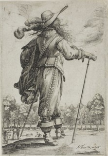 The Garden of French Nobility (The King’s Officer), 1629, Abraham Bosse, French, 1602-1676, France,