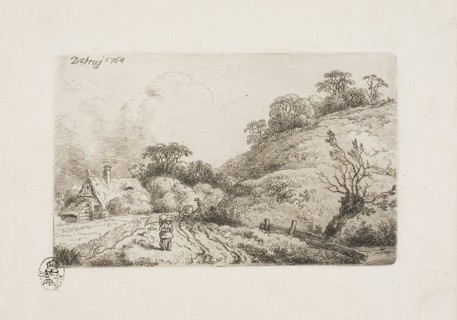 The Cornfield (Rembrandt Manner), 1764, Christian Wilhelm Ernst Dietrich (German, 1712-1774), after