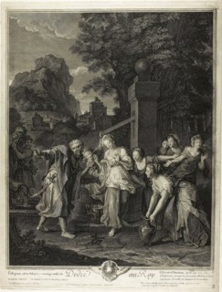 Rebecca Receiving Gifts from Eliezar, n.d., Pierre-Imbert Drevet (French, 1697-1739), after Antoine