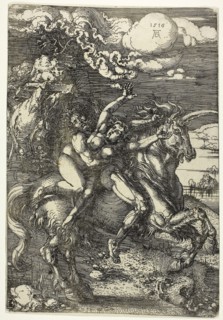 The Abduction of Proserpine on a Unicorn, 1516, printed 1540/50, Albrecht Dürer, German, 1471-1528,