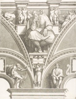 The Prophet Jeremiah, early 1570s, Giorgio Ghisi (Italian, 1520-1582), after Michelangelo