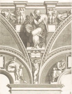 The Persian Sibyl, 1570/75, Giorgio Ghisi (Italian, 1520-1582), after Michelangelo Buonarroti