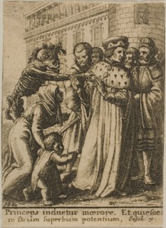 The Duke and Death, 1651, Wenceslaus Hollar (Czech, 1607-1677), after Hans Holbein the younger