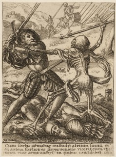 The Knight and Death, from The Dance of Death, 1651, Wenceslaus Hollar (Czech, 1607-1677), after