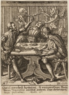 The Gamesters and Death, from The Dance of Death, 1651, Wenceslaus Hollar (Czech, 1607-1677), after