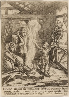 The Child and Death, 1651, Wenceslaus Hollar (Czech, 1607-1677), after Hans Holbein the younger