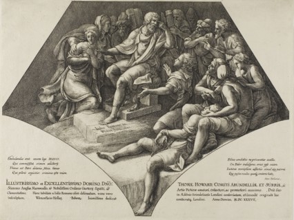 Seleucus and His Son, 1637, Wenceslaus Hollar (Czech, 1607-1677), after Giulio Pippi, called Giulio