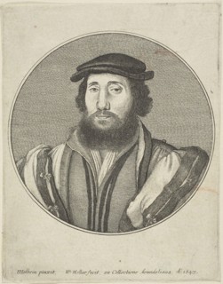Bearded Man, 1647, Wenceslaus Hollar (Czech, 1607-1677), after Hans Holbein the younger (German, c