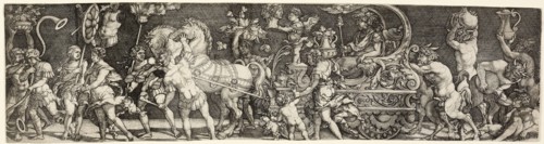 Bacchanale, n.d., Master I.B., German, died 1525/30, Germany, Etching in black on paper, 71 x 282