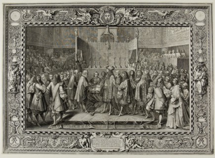 Renewal of the Alliance Between the French and the Swiss in 1663 (after LeBrun), 1680, Sébastien Le