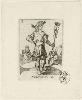 Mercurius, plate six from Der VII Planeten, n.d., Conrad Meyer, Swiss, 1618-1689, Switzerland,