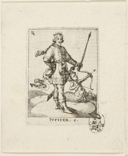 Jupiter, plate two from Der VII Planeten, n.d., Conrad Meyer, Swiss, 1618-1689, Switzerland,