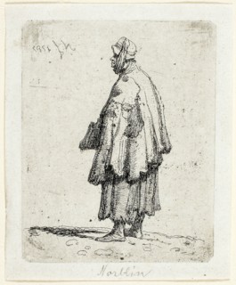Beggar Woman, 1787, Jean-Pierre Norblin de la Gourdaine, French, 1745-1830, France, Etching on