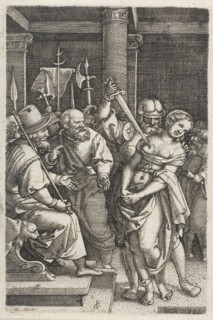 Virginius Killing His Daughter, 1546/47, Georg Pencz, German, c. 1500-1550, Germany, Engraving in