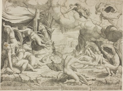 The Death of the Children of Niobe, 1541, School of Marcantonio Raimondi, Italian, c. 1480-1534,