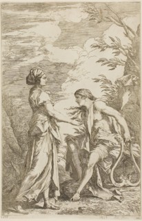 Apollo and the Cumean Sybil, c. 1780, After Salvator Rosa, Italian, 1615-1673, Carlo Antonini ?, c