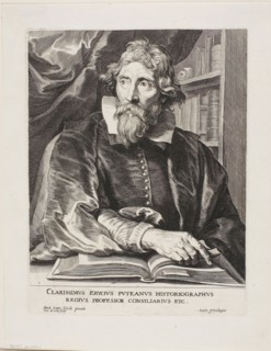 Erycius Puteanus, 17th century, Peeter de Jode, the younger, Dutch, 1606-1674, Holland, Engraving