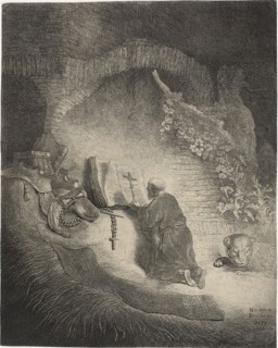 Saint Jerome, 1631, Jan Georg van Vliet, Dutch, c. 1610-after 1635, Holland, Etching on ivory