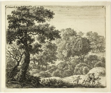 The Two Horsemen, n.d., Anthoni Waterlo, Dutch, 1609-1690, Holland, Etching on paper, 118 x 141 mm