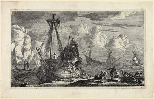 Merchant Ships, 1643/68, Reinier Zeeman (Reinier Nooms), Dutch, c. 1623-c. 1664, Netherlands,