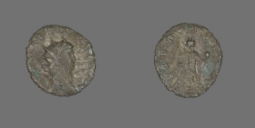 Antoninianus (Coin) Portraying Emperor Gallienus, AD 260/268, Roman, minted in Rome, Roman Empire,