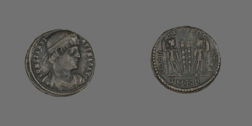 Coin Portraying Emperor Constantine I, AD 331/334, Roman, minted in Cyzicus, Asia Minor (now