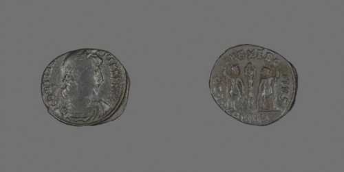 Coin Portraying Emperor Constantine I, AD 336/337, Roman, minted in Nicomedia, Roman Empire,
