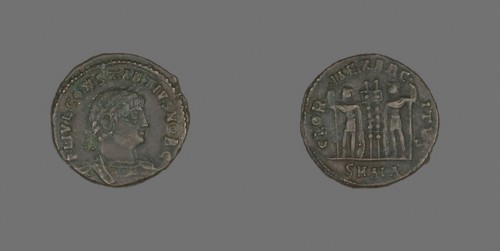 Coin Portraying Emperor Constantius II, AD 337/361, Roman, minted in Samia, Roman Empire, Bronze,