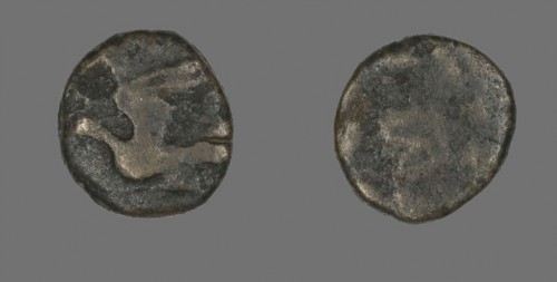Coin Depicting a Dove, late 3rd/early 2nd century BC, Greek or Roman, Roman Empire, Bronze, Diam. 1